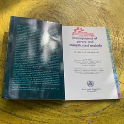 MANAGEMENT OF SEVERE AND COMPLICATED MALARIA- HƯỚNG DẪN THỰC HÀNH QUẢN LÝ BỆNH SỐT RÉT    739511