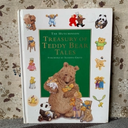 Sách tranh Treasury of Teddy Bear Tales, bìa cứng, Used, sờn gáy, mép