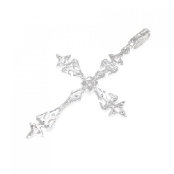 K18WG Đá quý hình thánh giá - Hàng hiệu Chính hãng 866892