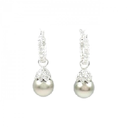 PT900/K18WG 2WAY Ngọc trai đen 8.3mm - Hàng hiệu Chính hãng