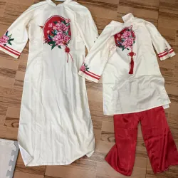 Set áo dài mẹ và bé