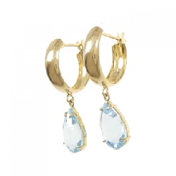 K18YG Blue Topaz Bông tai - Hàng hiệu Chính hãng 868075