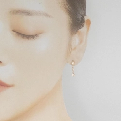 K18PG Bông tai Cubic - Hàng hiệu Chính hãng 869002