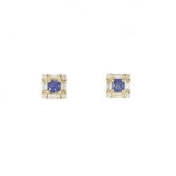 Bông tai Sapphire K18YG 0.30CT - Hàng hiệu Chính hãng