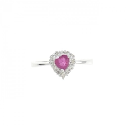 Nhẫn Ruby K18WG 0.25CT 672694