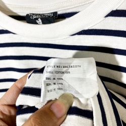 Áo Thun Kẻ Sọc Hàn Hiệu Who.A.U, chất cotton dày vừa Size S M  505500
