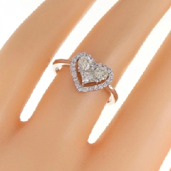 Nhẫn kim cương hình trái tim K18WG 0.67CT 670762