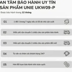 🔥 Phích giữ nhiệt UNIE UKW09-P – Giữ nóng/lạnh lâu, dung tích tiện lợi, chuẩn bền bỉ! 716063