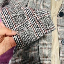 Áo blazer dạ kẻ tỷ năm không lỗi mode 49441