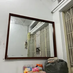 Gương trang trí khung gỗ lớn hình vuông đẹp mắt 787666