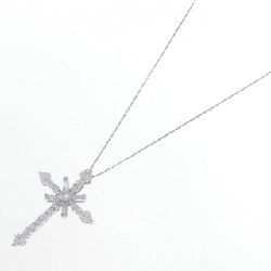 14KWG/K18WG Dây chuyền hình chữ thập Cubic - Hàng hiệu Chính hãng 858604