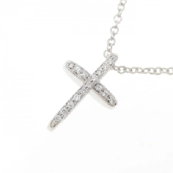 750WG Cross Diamond Necklace - Hàng hiệu Authentic 860061