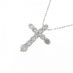 Dây chuyền kim cương PT900/K18WG hình chữ thập 1.0CT - Hàng hiệu chính hãng 859532