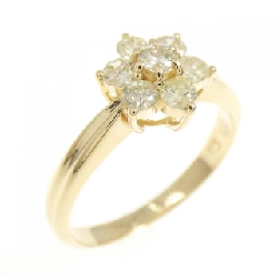 Nhẫn kim cương hoa K18YG 0.33CT - Hàng hiệu Authentic