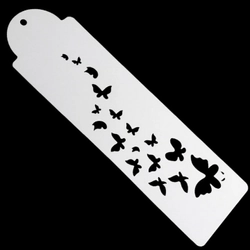Khuôn Stencil rắc bột trang trí bánh, làm viền rau câu, fondant bươm bướm - Mã số 1243 338694