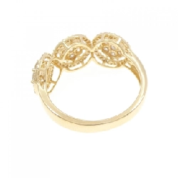 Nhẫn kim cương 750YG hoa 667696