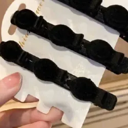 Kẹp tóc mái nhung phong cách Hàn Quốc 974236