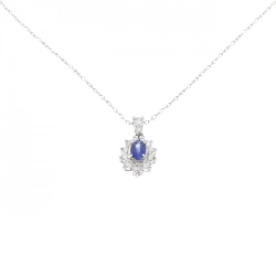 Dây chuyền Sapphire PT900/PT850 0.58CT - Hàng hiệu Chính hãng