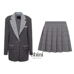 Set áo khoác dạ sz M + chân váy Hàn Quốc sz L 570425