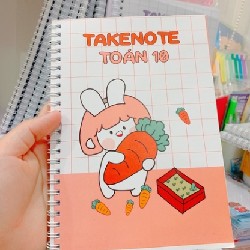 Sổ tay Takenote Toán các lớp 3-4-5-6-7-8-9-10-11-12 đóng lò xo siêu xinh - Ry Store 22607