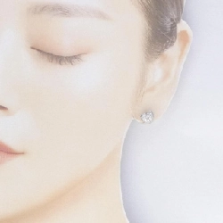 Bông tai kim cương hình trái tim Ponte Vecchio 0.64CT 665721