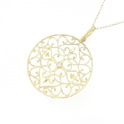 Dây chuyền kim cương K18YG 0.013CT - Hàng hiệu chính hãng 861086