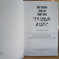 Đại Cương Lịch Sử Triết Học Trung Quốc - PGS.TS. Doãn Chính chủ biên 739543