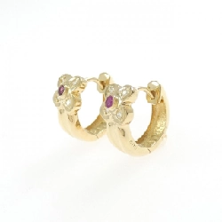 Bông tai Ruby hoa K18YG - Hàng hiệu Chính hãng 867031