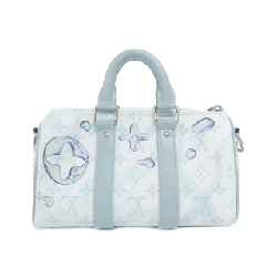 Túi Boston Louis Vuitton Monogram Aqua Garden Keepall Bandoulière 25cm M22527 614566