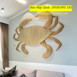 Xưởng làm đèn mây hình cá độc đáo, đèn cá bằng mây tre đan 551292