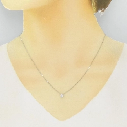 K18WG Solitaire Dây chuyền kim cương 0.20CT - Hàng hiệu Chính hãng 862139