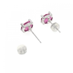 K14WG Đá Tourmaline Rubelite Bông Tai - Hàng hiệu Chính hãng 867304