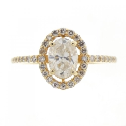 Nhẫn kim cương K18YG 0.59CT 671278