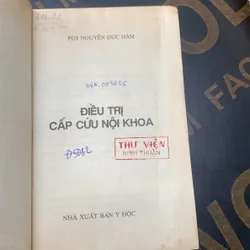 Điều trị cấp cứu nội khoa, Nguyễn Đức Hàm  599006