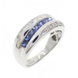 Nhẫn Sapphire K18WG 0.60CT - Hàng hiệu Chính hãng