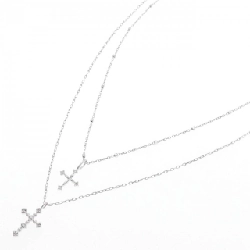 K10WG/K18WG Dây chuyền kim cương 0.06CT - Hàng hiệu Chính hãng 856785