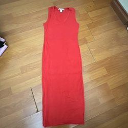 Váy body F21 đỏ cam sz SM