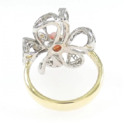 Nhẫn ngọc trai conk K18YG/K18WG 0.52CT - Hàng hiệu Authentic 850896