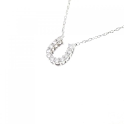 Dây chuyền kim cương hình móng ngựa K18WG 0.07CT - Hàng hiệu Authentic 858341