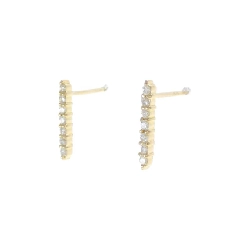 K18YG Bông tai kim cương 0.14CT - Hàng hiệu Chính hãng 865187