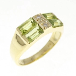 Nhẫn Peridot K18YG