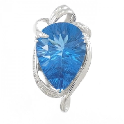 Nhẫn Blue Topaz K18WG 27.70CT - Hàng hiệu Chính hãng 855276