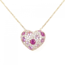 Ponte Vecchio Dây chuyền hình trái tim Sapphire 1.21CT - Hàng hiệu Chính hãng