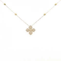 K18YG Hoa Pave Kim Cương Dây Chuyền 0.27CT - Hàng hiệu Chính hãng