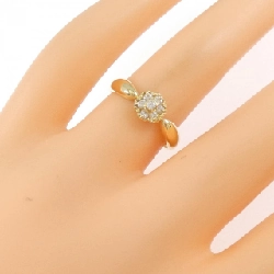 Nhẫn kim cương hoa K18YG 0.14CT 668469