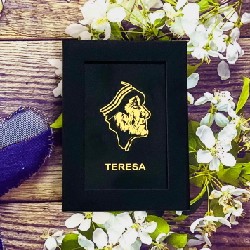 Tranh Dát Vàng Để Bàn/ Treo Tường Mẹ Teresa 4109