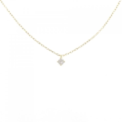K18YG Solitaire Dây chuyền kim cương 0.1CT - Hàng hiệu Chính hãng