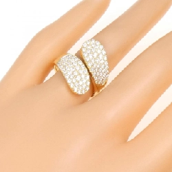 Nhẫn kim cương 750YG Pavé 1.12CT 671858