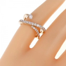 Nhẫn nhẫn hồng K18PG với kim cương 0.35CT - Hàng hiệu Authentic 855862