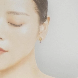 K18YG Amethyst Bông tai - Hàng hiệu Authentic 871124